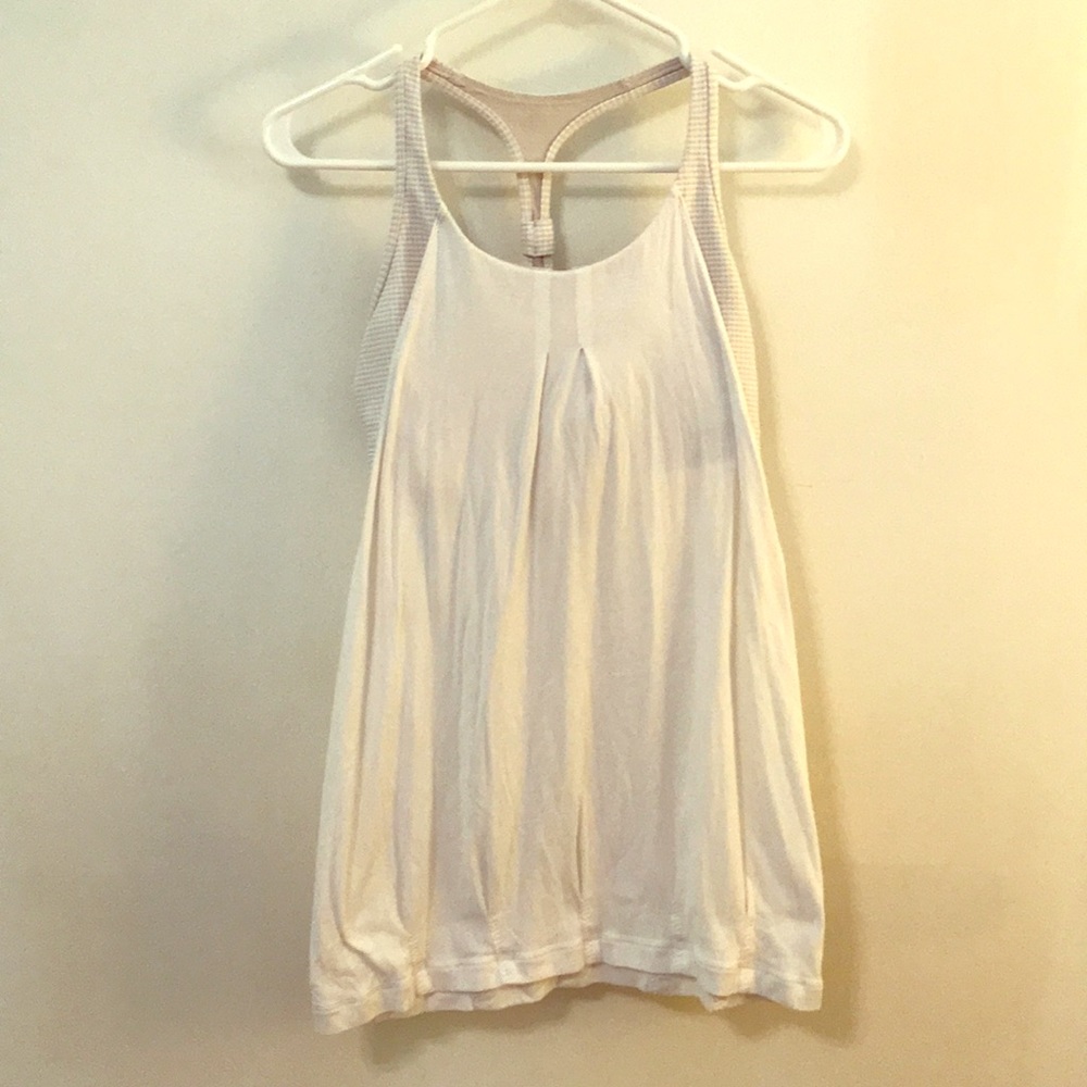 Lululemon practice freely white tank
